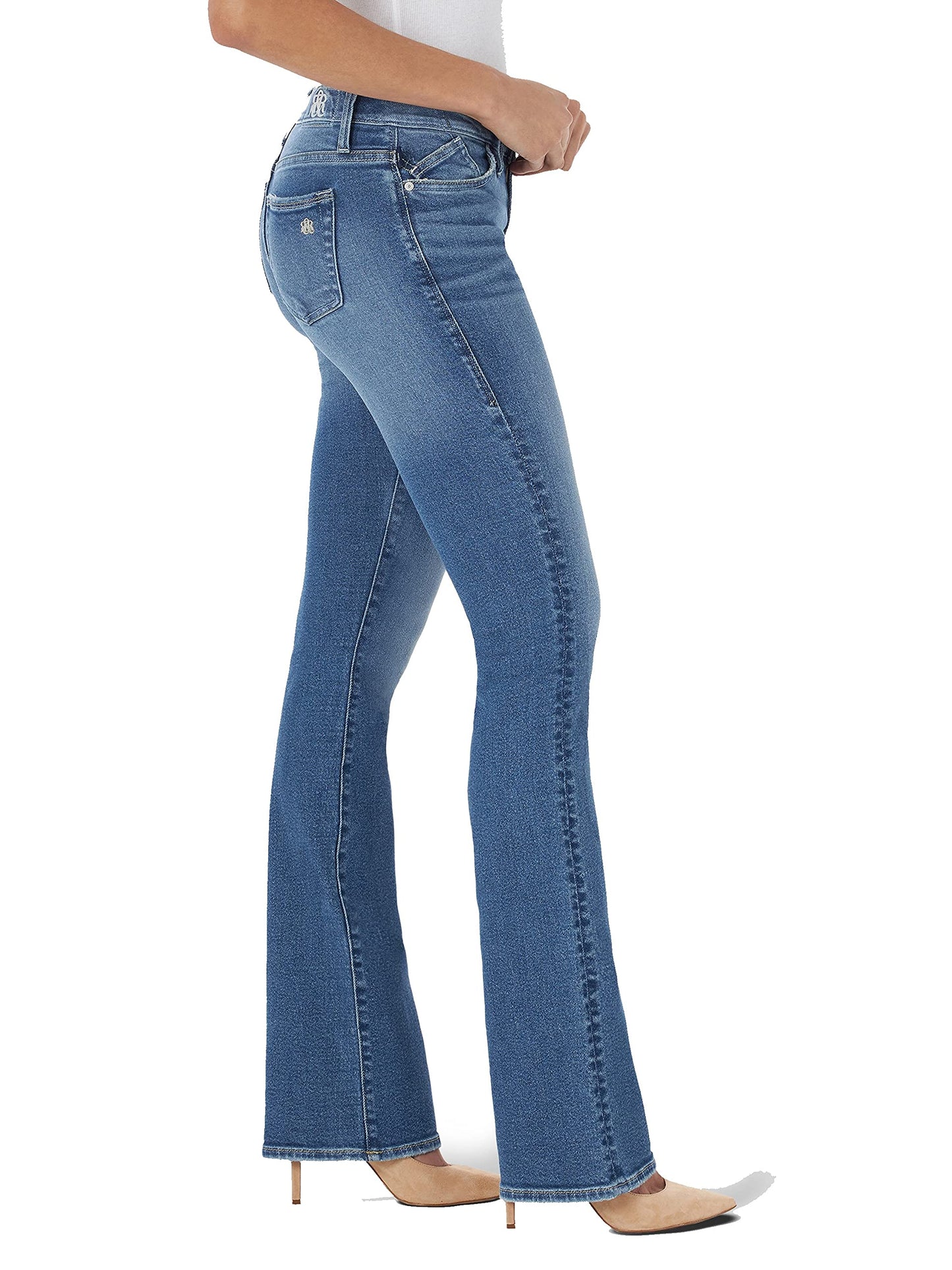 Rock & Republic Women's Kasandra Mid Rise Bootcut Jean, Fame Fortune, 10 Long