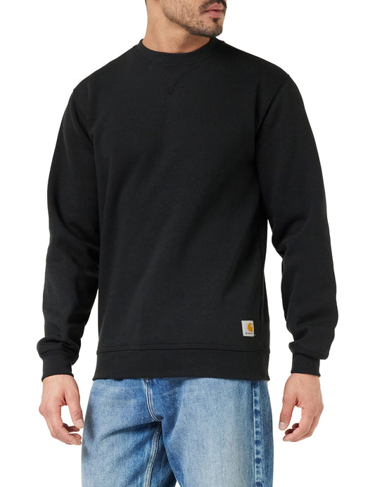 Carhartt mens Midweight Crewneck (Big & Tall) athletic sweatshirts, Black, X-Large Big Tall US