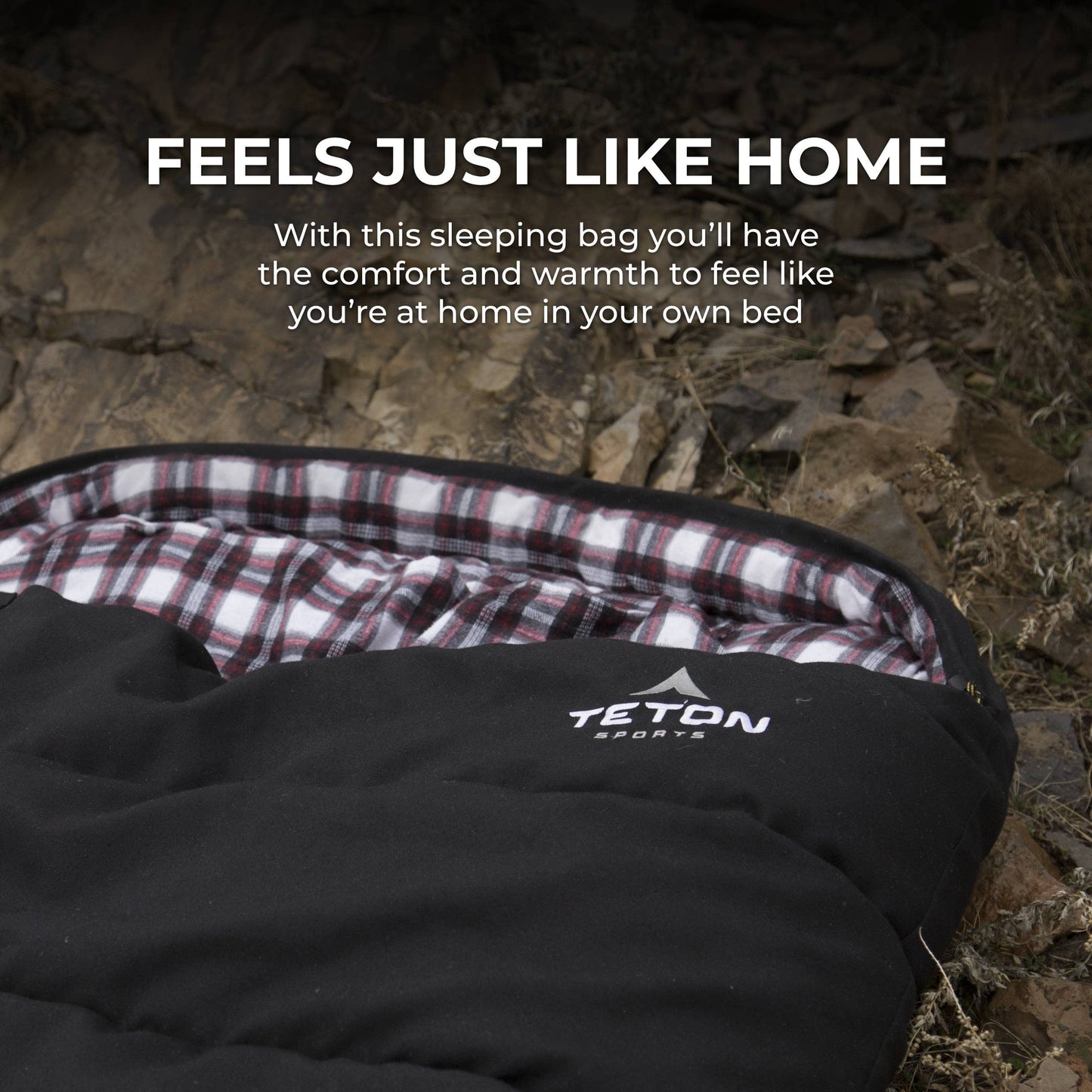 XXL Long Sleeping Bag (7'6"), Teton Fahrenheit: -35ºF rated