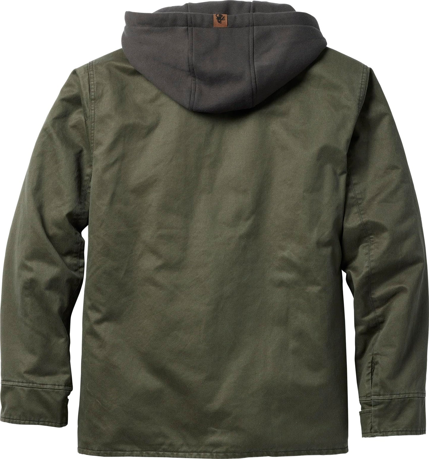 Legendary Whitetails Men's Casual Coat with Hood Waxed Cotton Water Resistant, Army