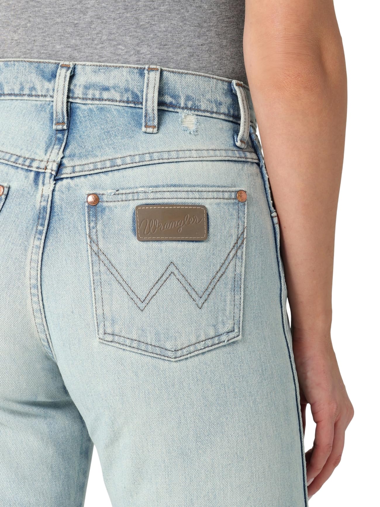 Wrangler Women's Cowboy Cut Slim Fit Natural Rise Waist Jean, Vintage, 11-36
