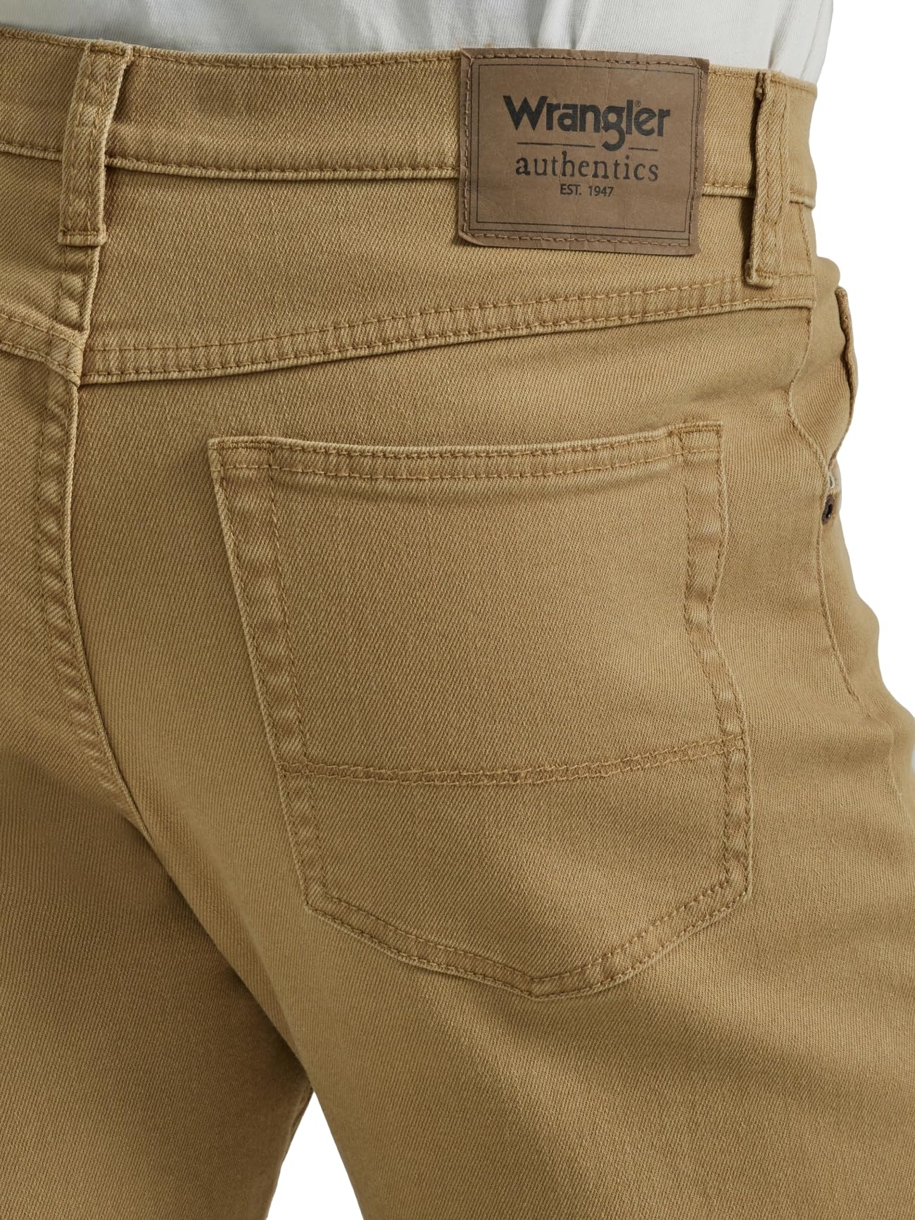 Wrangler Authentics Men's Classic 5-Pocket Regular Fit Flex Jean, Harvest