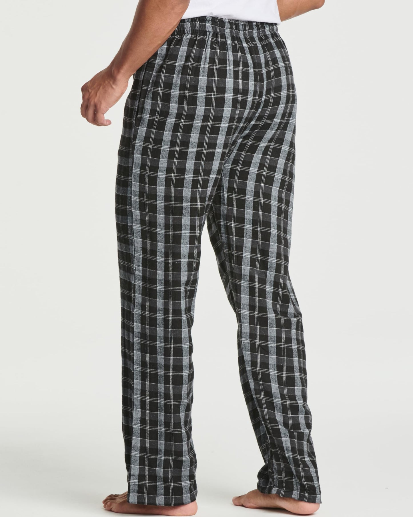 Real Essentials 3 Pack Mens Big & Tall King Size Pajama Pants Cotton Soft Pajamas Men Flannel Bottoms Fleece Buffalo Plaid Pj Lounge Pants Sleepwear Pijamas Hombres Woven - Set 3, 3x Tall