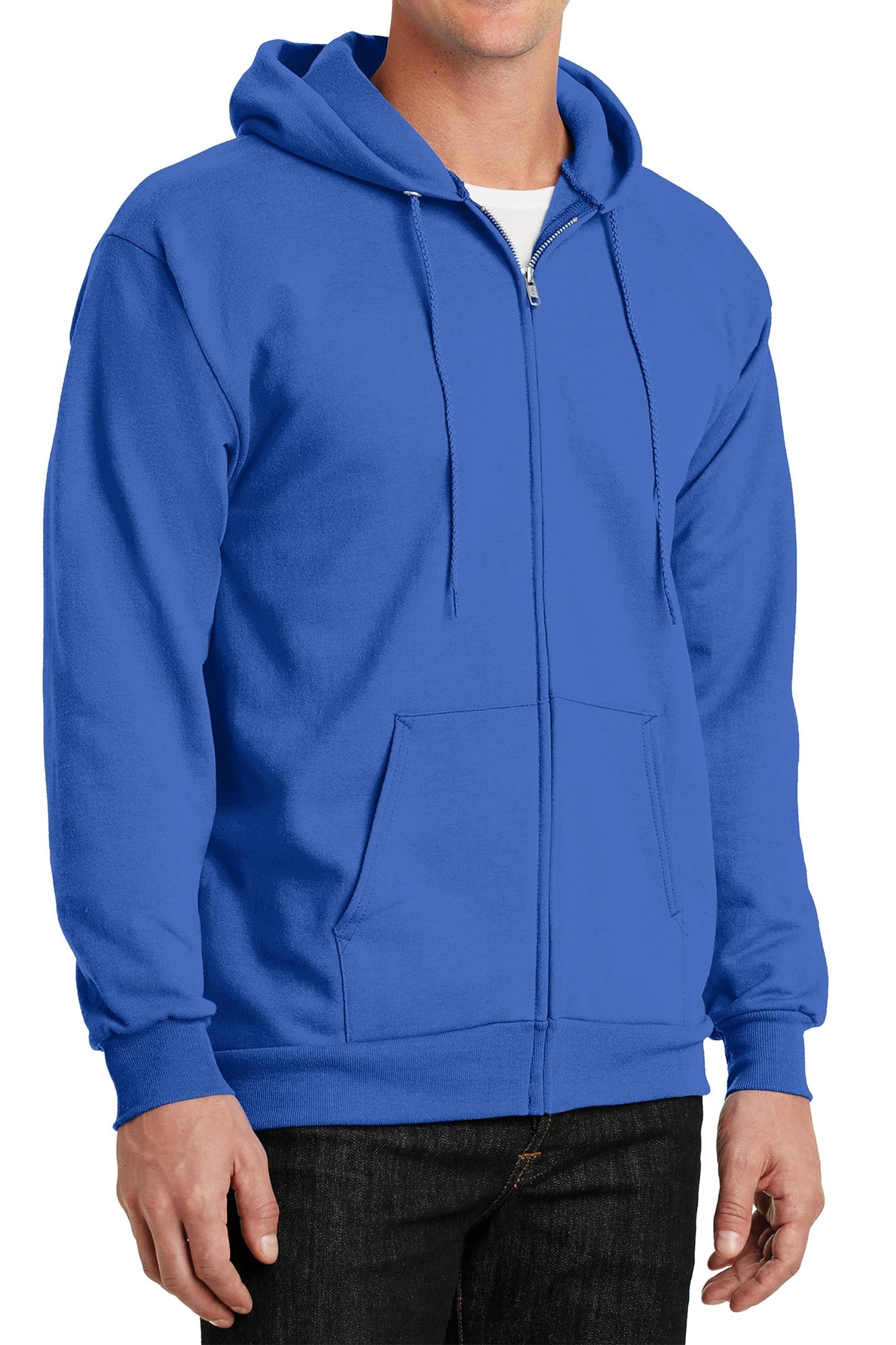 Have It Tall Mens Full Zip Hoodie Royal 2XLT Tall