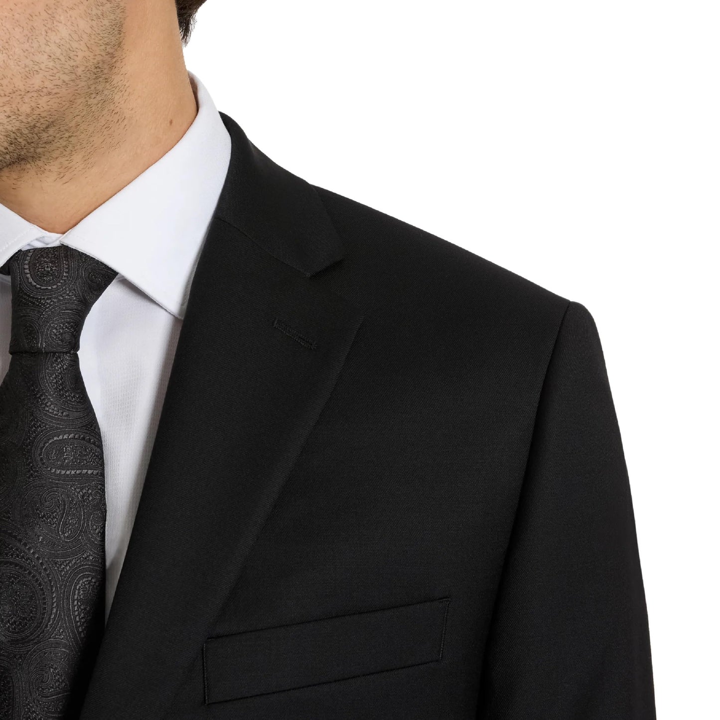 Michael Kors Black Plain Classic Sport Coats|Black,50XL
