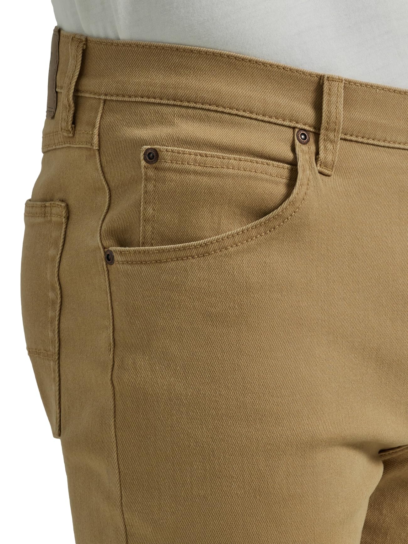 Wrangler Authentics Men's Classic 5-Pocket Regular Fit Flex Jean, Harvest