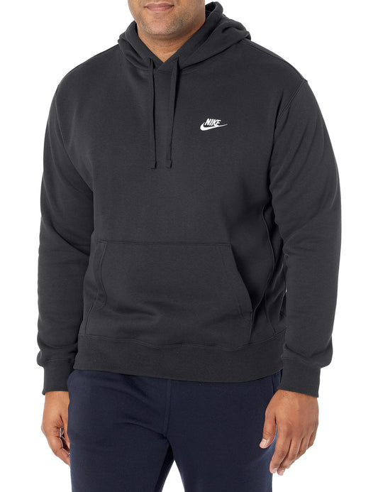 Nike Pull Over Hoodie, Black/Black/White, 2X-Large-T