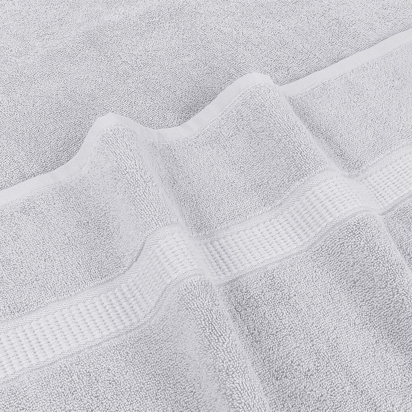 Utopia Towels Luxurious Jumbo Bath Sheet 2 Piece, 600 GSM, 35 by 70 Inches, 100% Ring Spun Cotton, Highly Absorbent and Quick Dry Extra Large Bath Towel, Super Soft Towel, Silver