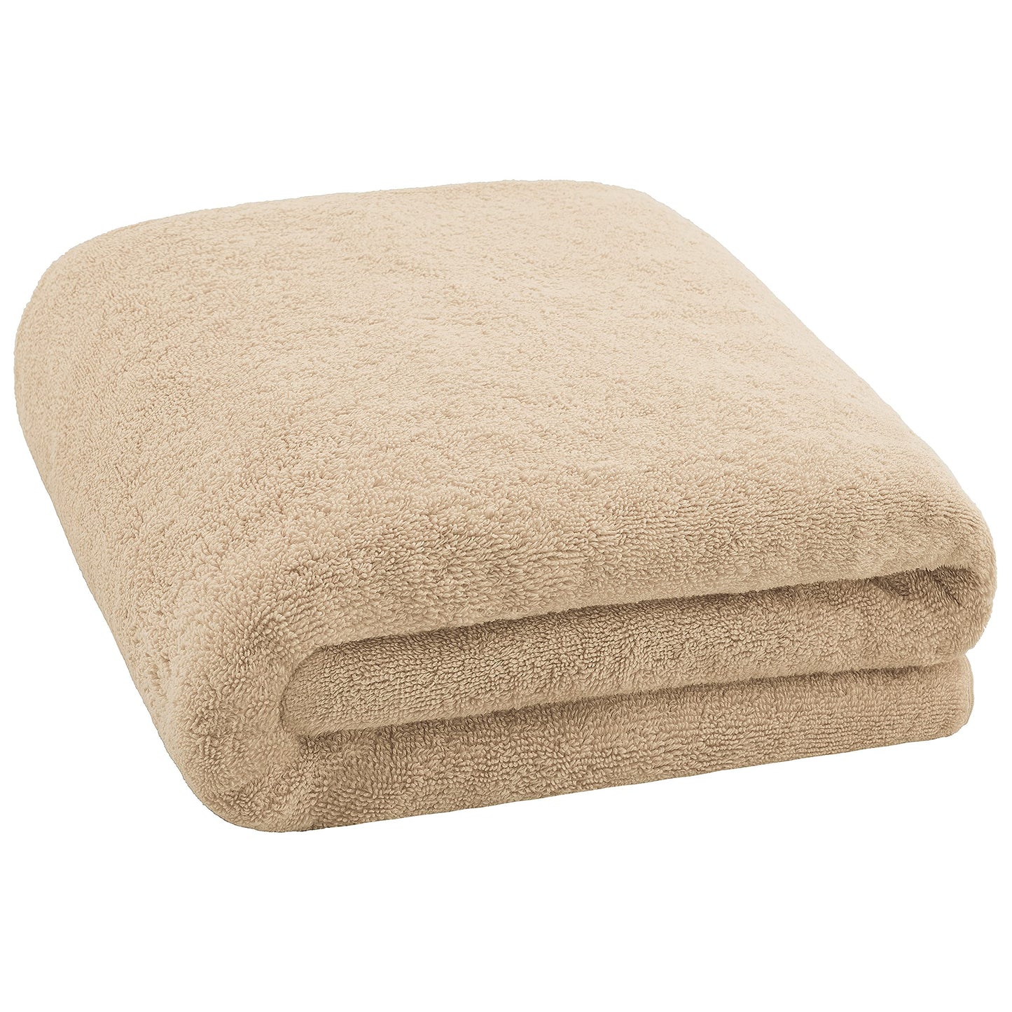 Cotton Paradise 100% Cotton 40x80 Oversized Bath Sheet, Extra Large Turkish Bath Towels for Bathroom, Beige Bathsheet