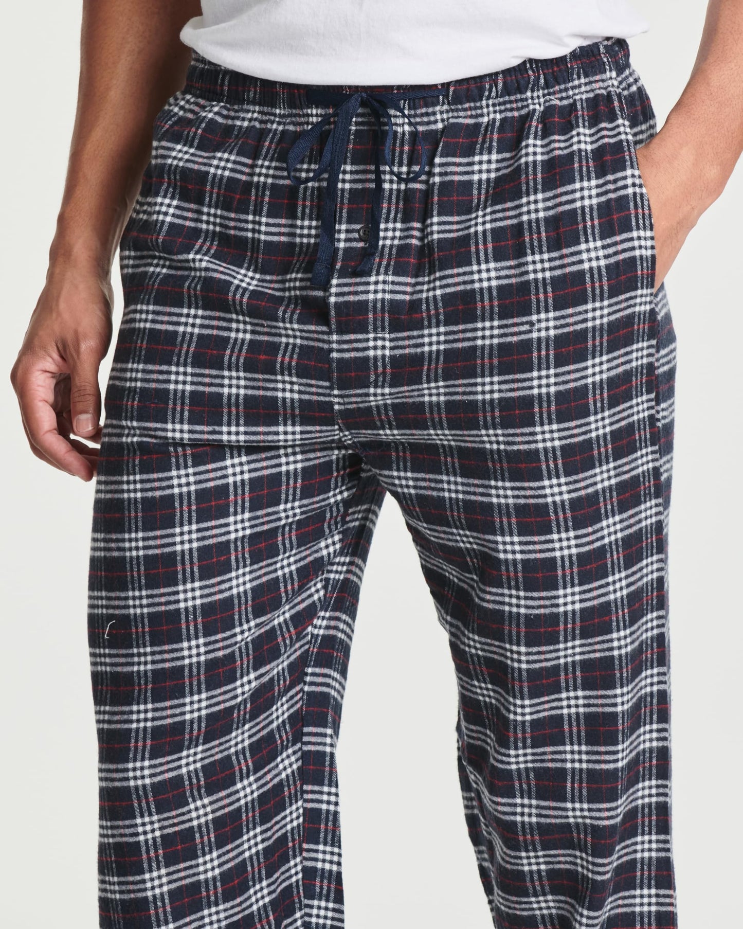 Real Essentials 3 Pack Mens Big & Tall King Size Pajama Pants Cotton Soft Pajamas Men Flannel Bottoms Fleece Buffalo Plaid Pj Lounge Pants Sleepwear Pijamas Hombres Woven - Set 4, 4x Tall