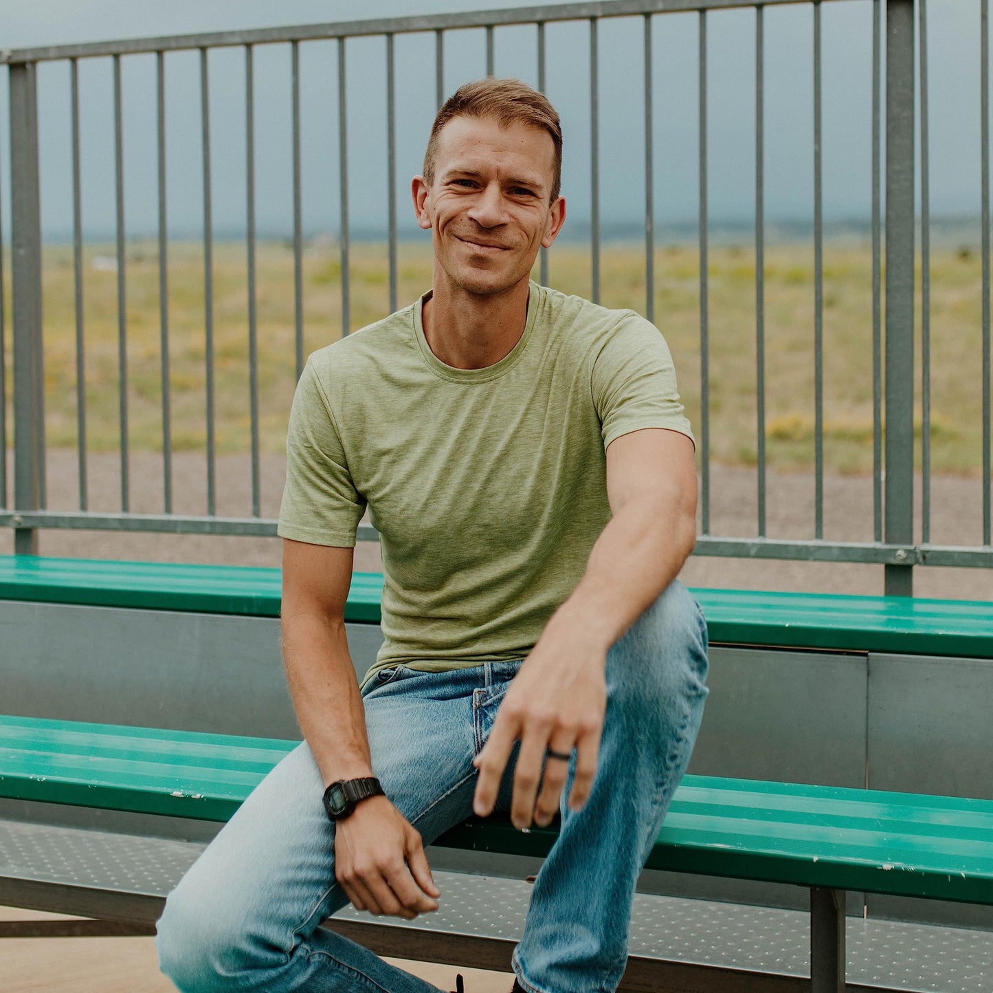 TallSlim Men's Tall Slim-Fit Short Sleeve Crewneck T-Shirt - Extra Long, Slim Fit, Preshrunk Easy Care, Royal Blue, Small