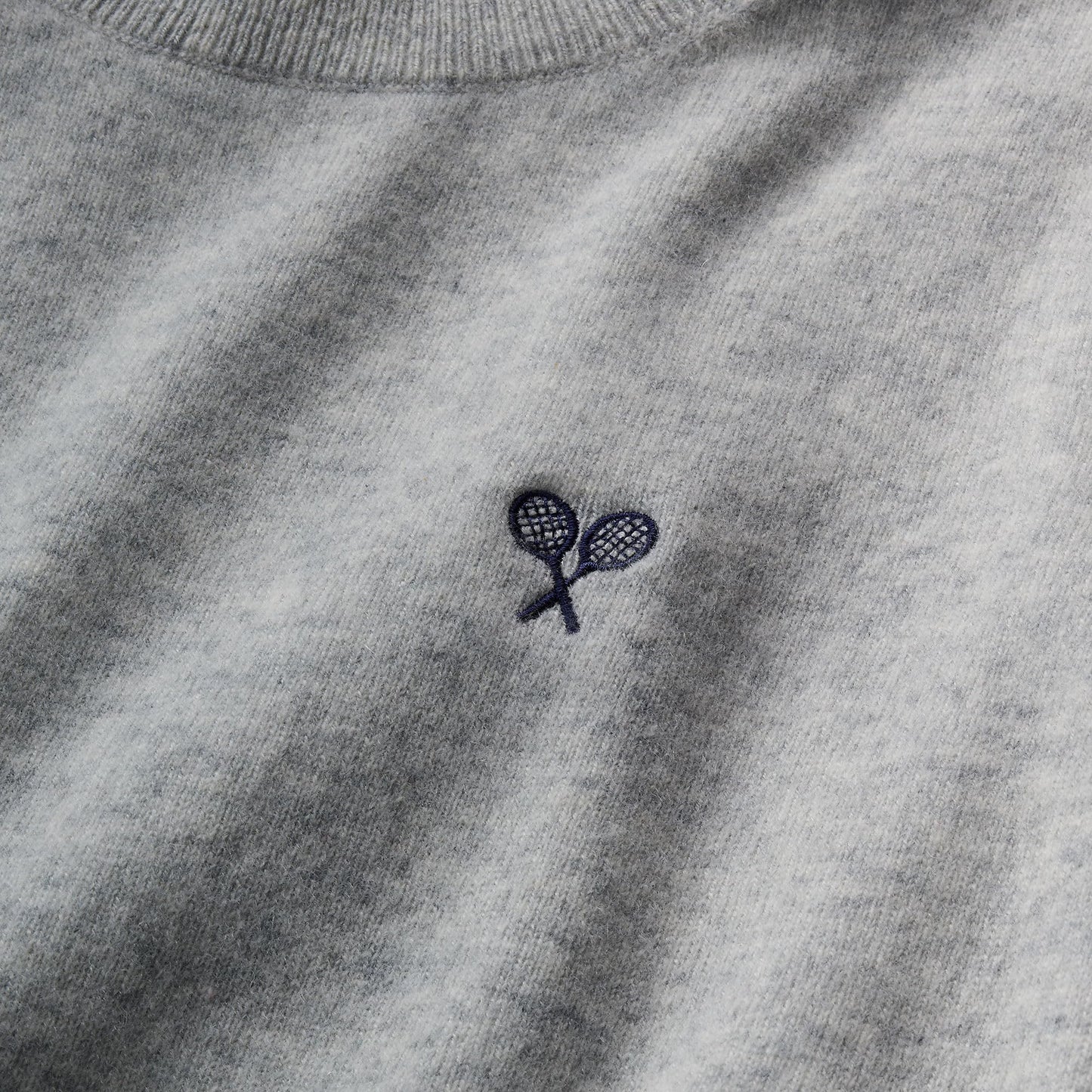 Lands' End Womens Cashmere Sweater Gray/Black Donegal Tall Small