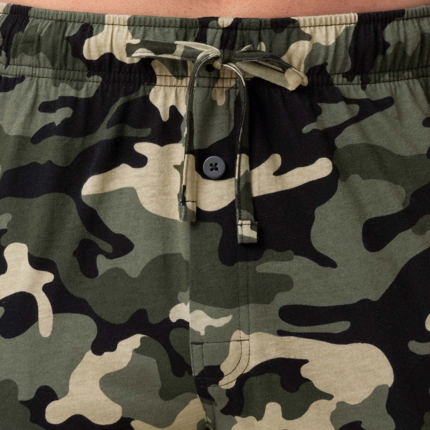 Fruit of the Loom Men's 1-Pack Extended Sizes Jersey Knit Sleep Pant (1 & 2 Packs), Camo, X-Large Tall