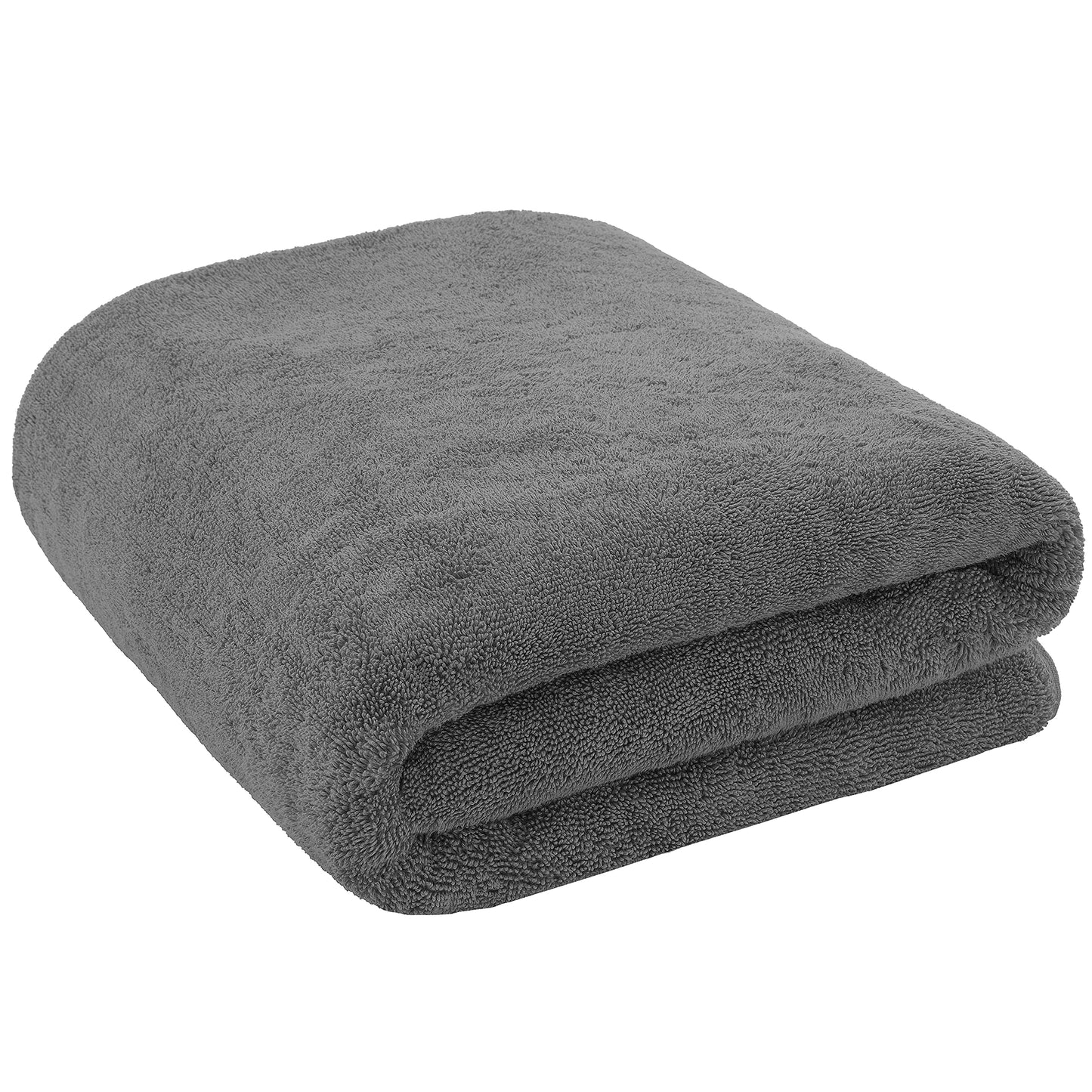 Cotton Paradise 100% Cotton 40x80 Oversized Bath Sheet, Extra Large Turkish Bath Towels for Bathroom, Dark Gray Bathsheet