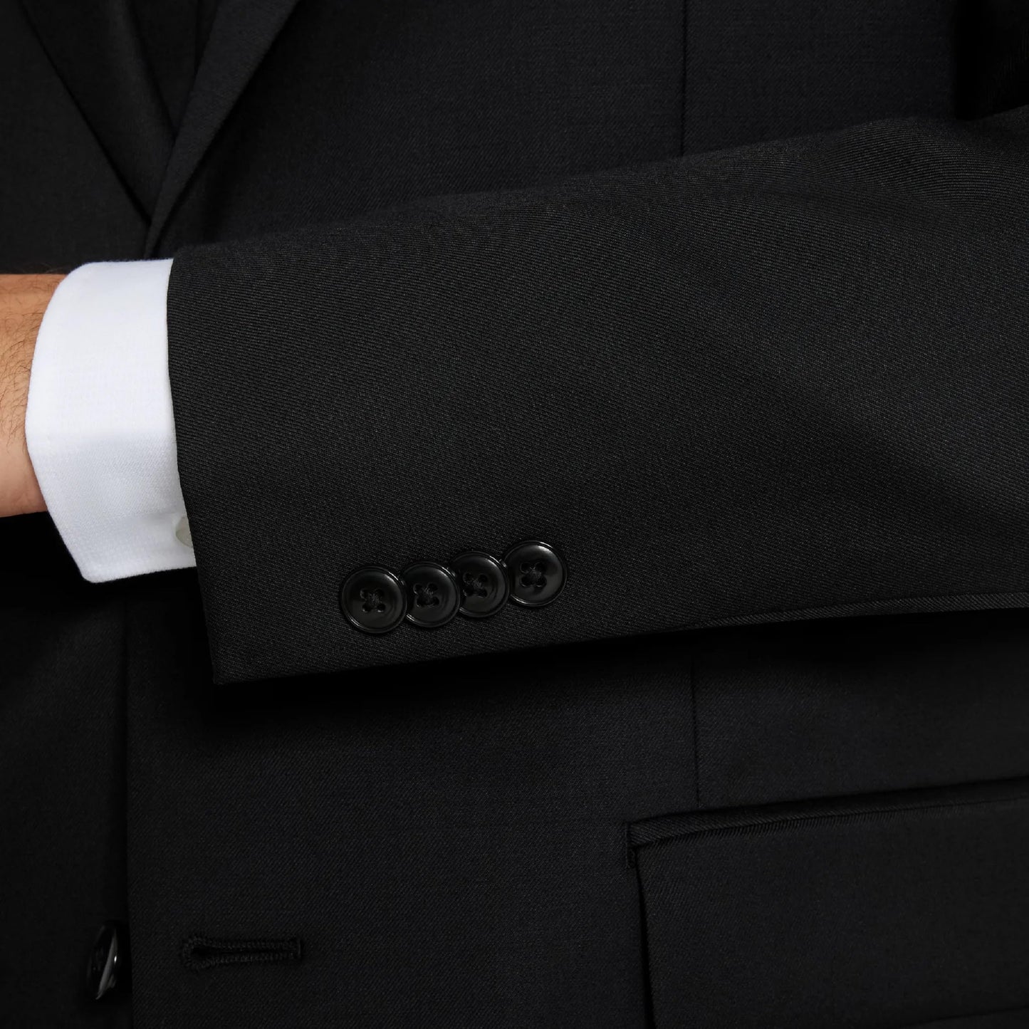 Michael Kors Black Plain Classic Sport Coats|Black,50XL