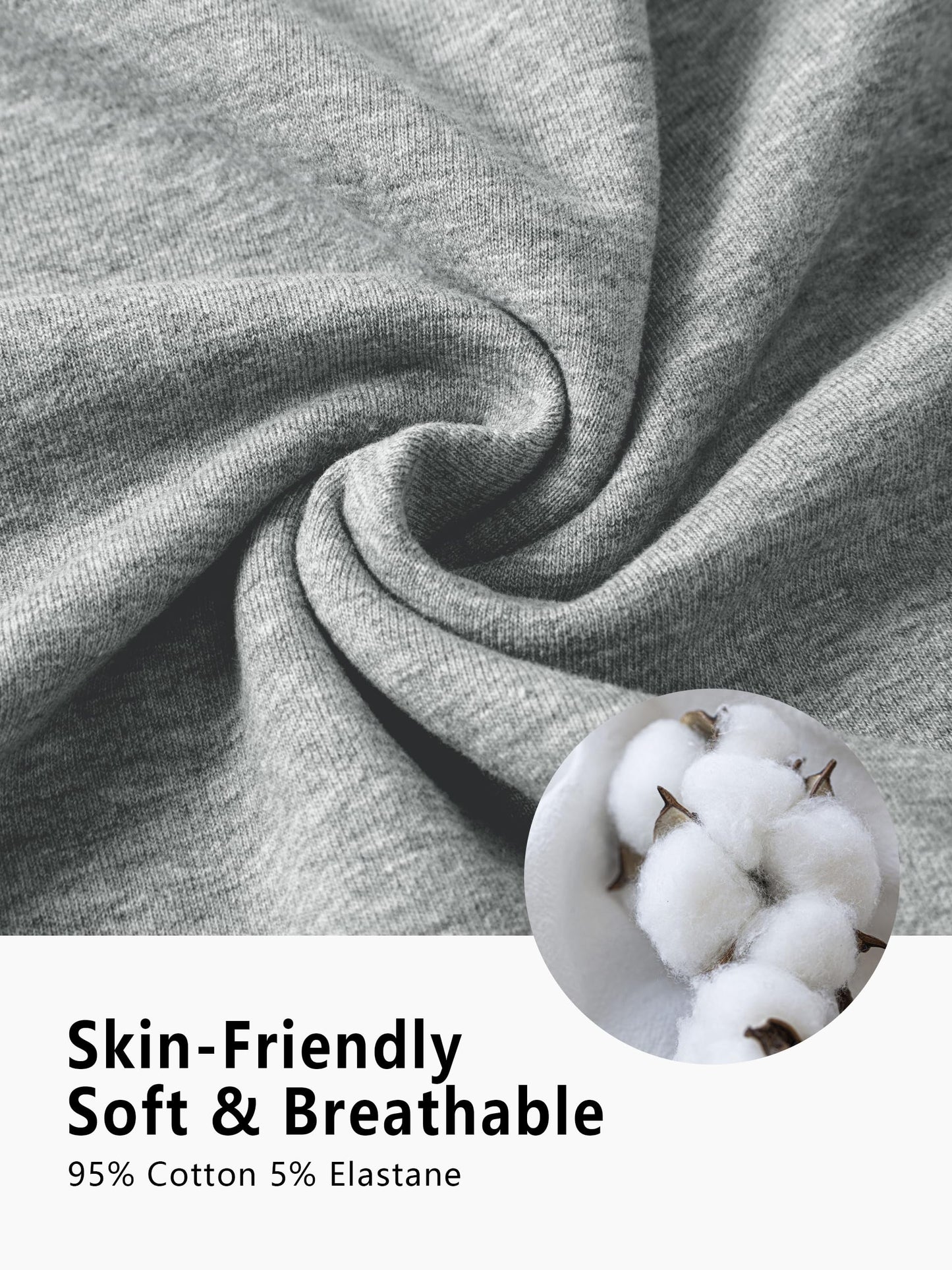 SEVEGO Women's Sweatpants Tall Cotton Yoga Lounge Casual Open Bottom Soft Workout Zipper Pocket Joggers,34",Light Grey,M