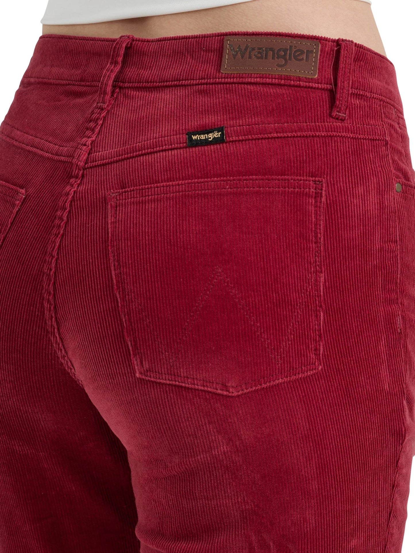 Wrangler Women's High Rise Bold Boot Jean, Carmine, 2-34