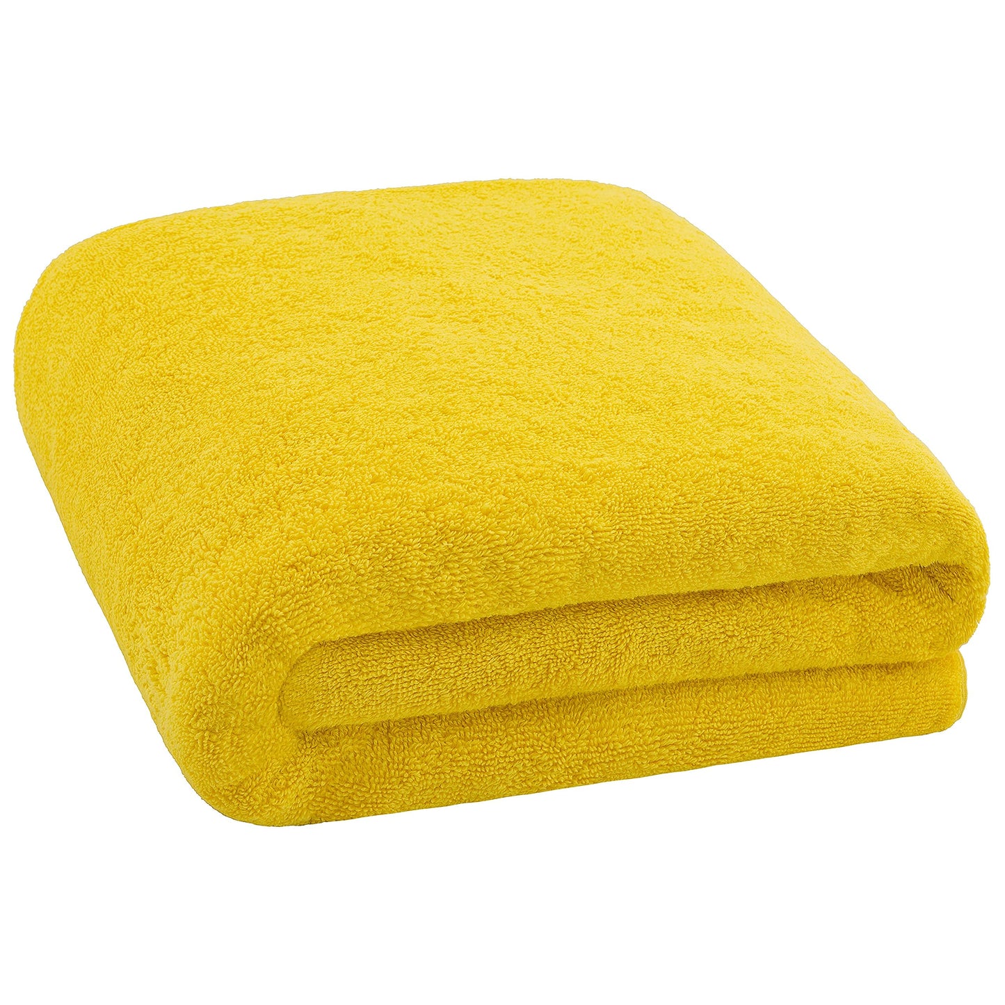 Cotton Paradise 100% Cotton 40x80 Oversized Bath Sheet, Extra Large Turkish Bath Towels for Bathroom, Yellow Bathsheet