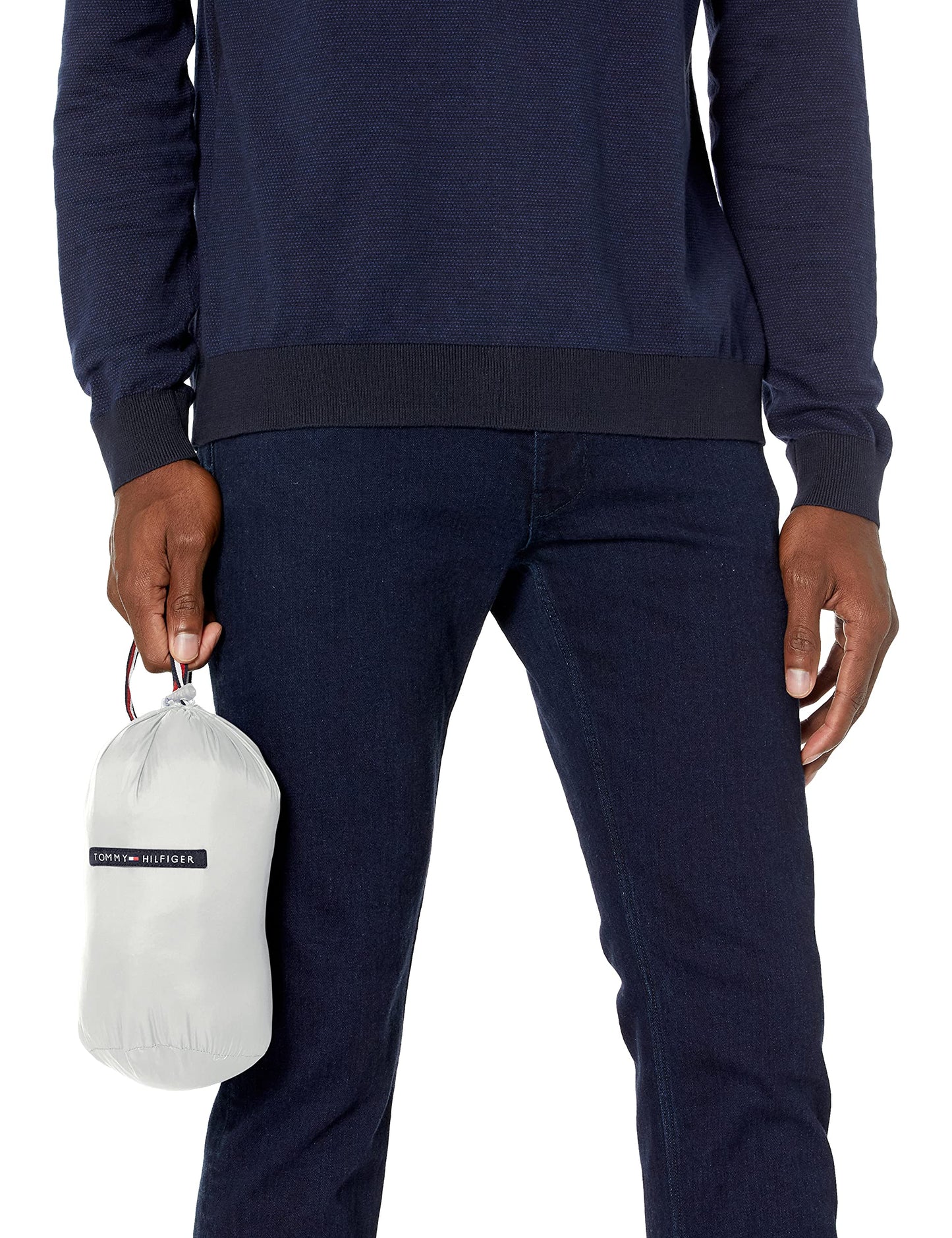 Tommy Hilfiger Men's Ultra Loft Lightweight Packable Puffer Jacket (Standard and Big & Tall), Ice Color Block, L-Tall