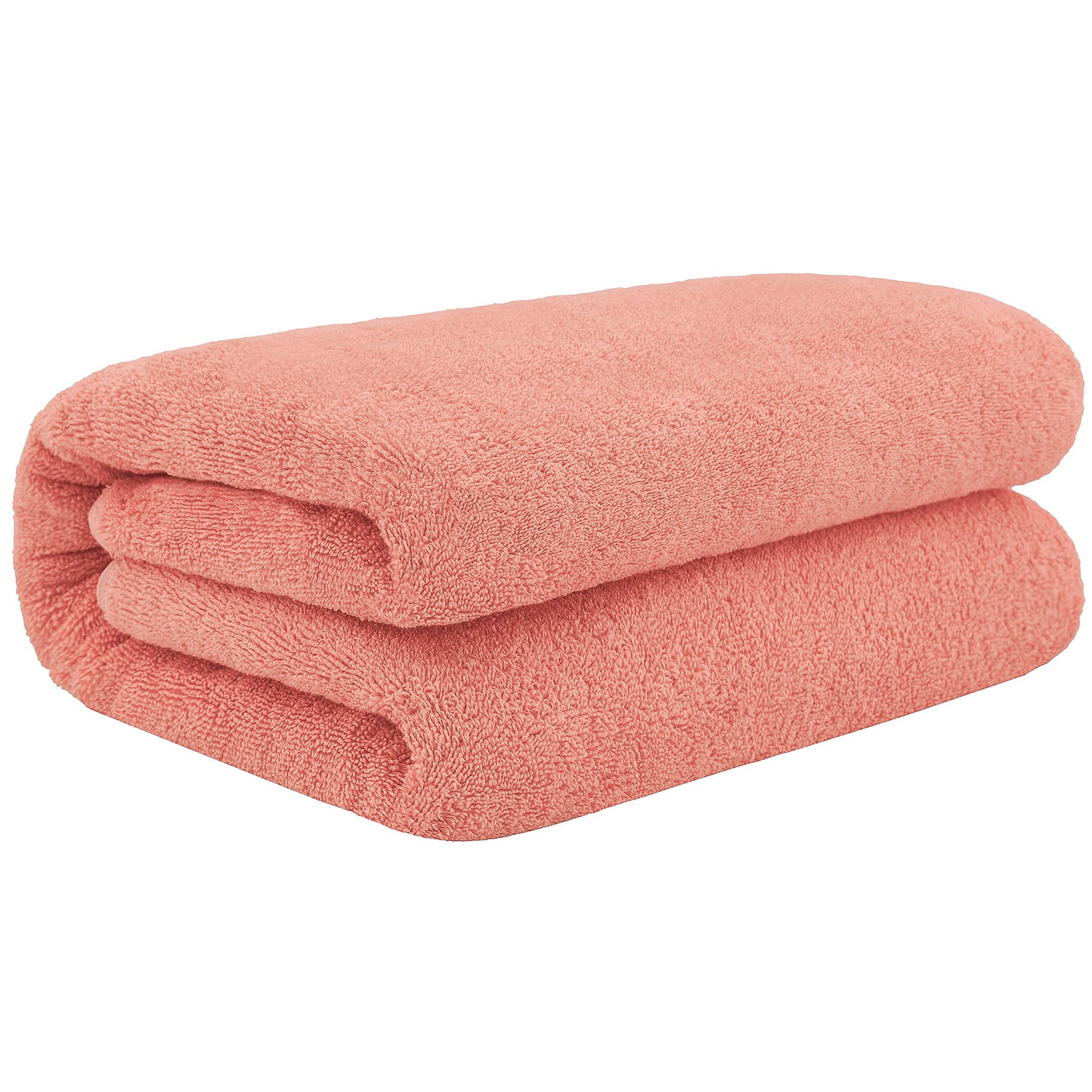 Cotton Paradise 100% Cotton 40x80 Oversized Bath Sheet, Extra Large Turkish Bath Towels for Bathroom, Coral Bathsheet