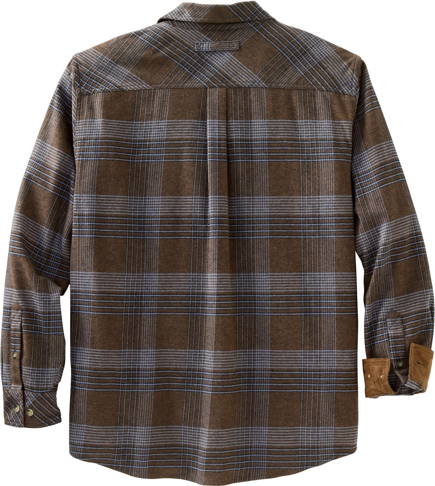 Legendary Whitetails Men's Big Flannel Shirt Long Sleeve Button Down Relaxed Fit, Real Chocolate Melange, Large Tall
