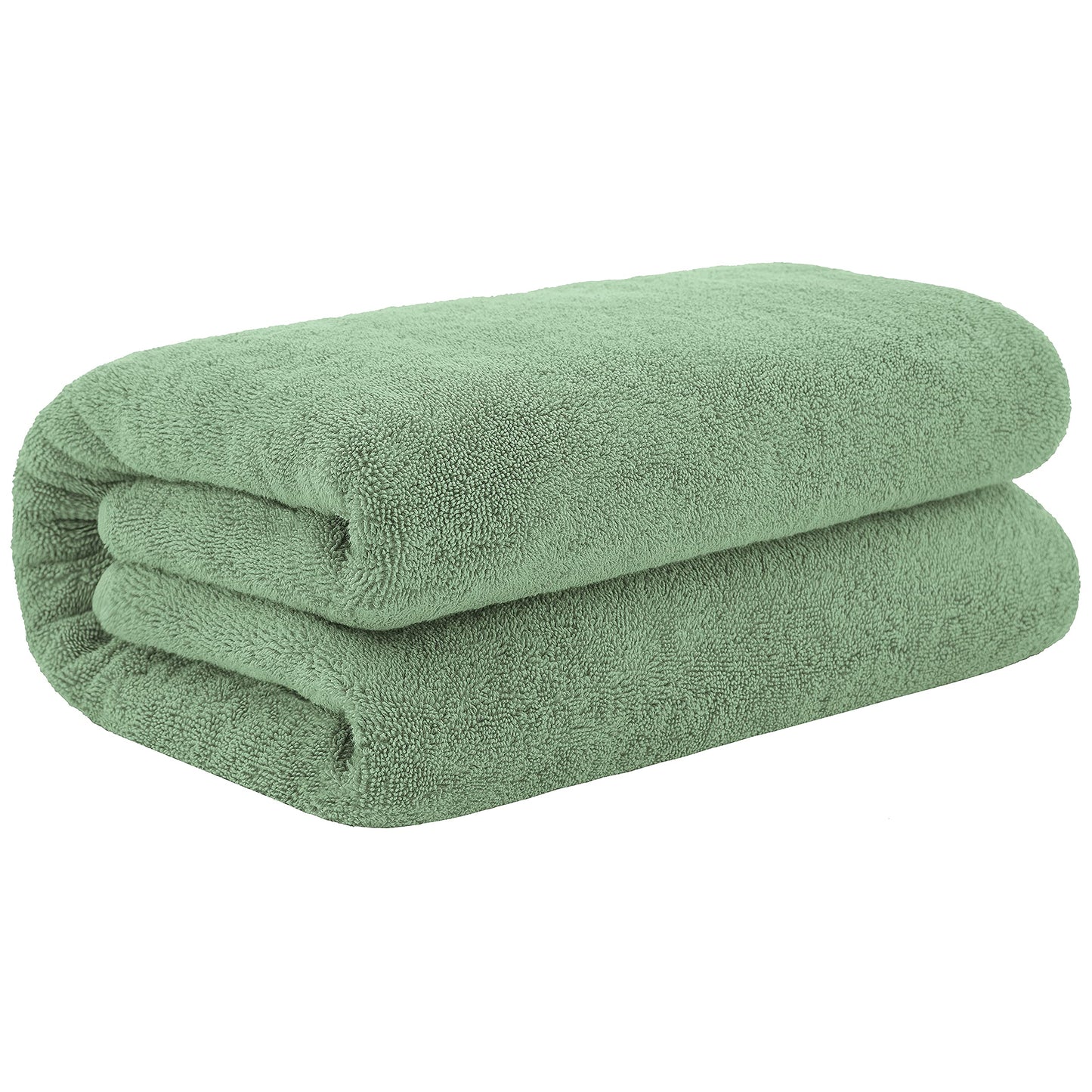 Cotton Paradise 100% Cotton 40x80 Oversized Bath Sheet, Extra Large Turkish Bath Towels for Bathroom, Sage Green Bathsheet