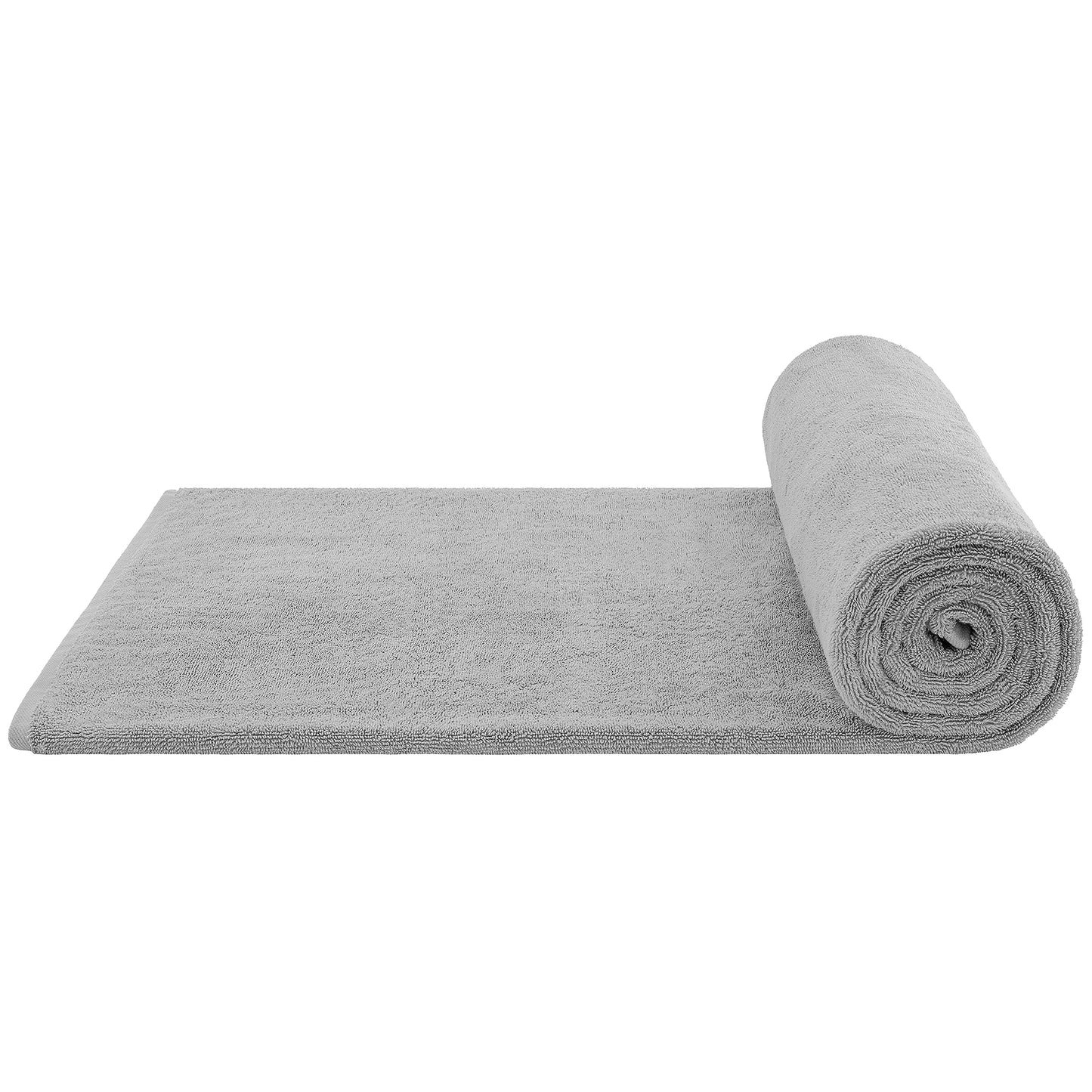 Cotton Paradise 100% Cotton 40x80 Oversized Bath Sheet, Extra Large Turkish Bath Towels for Bathroom, Light Gray Bathsheet