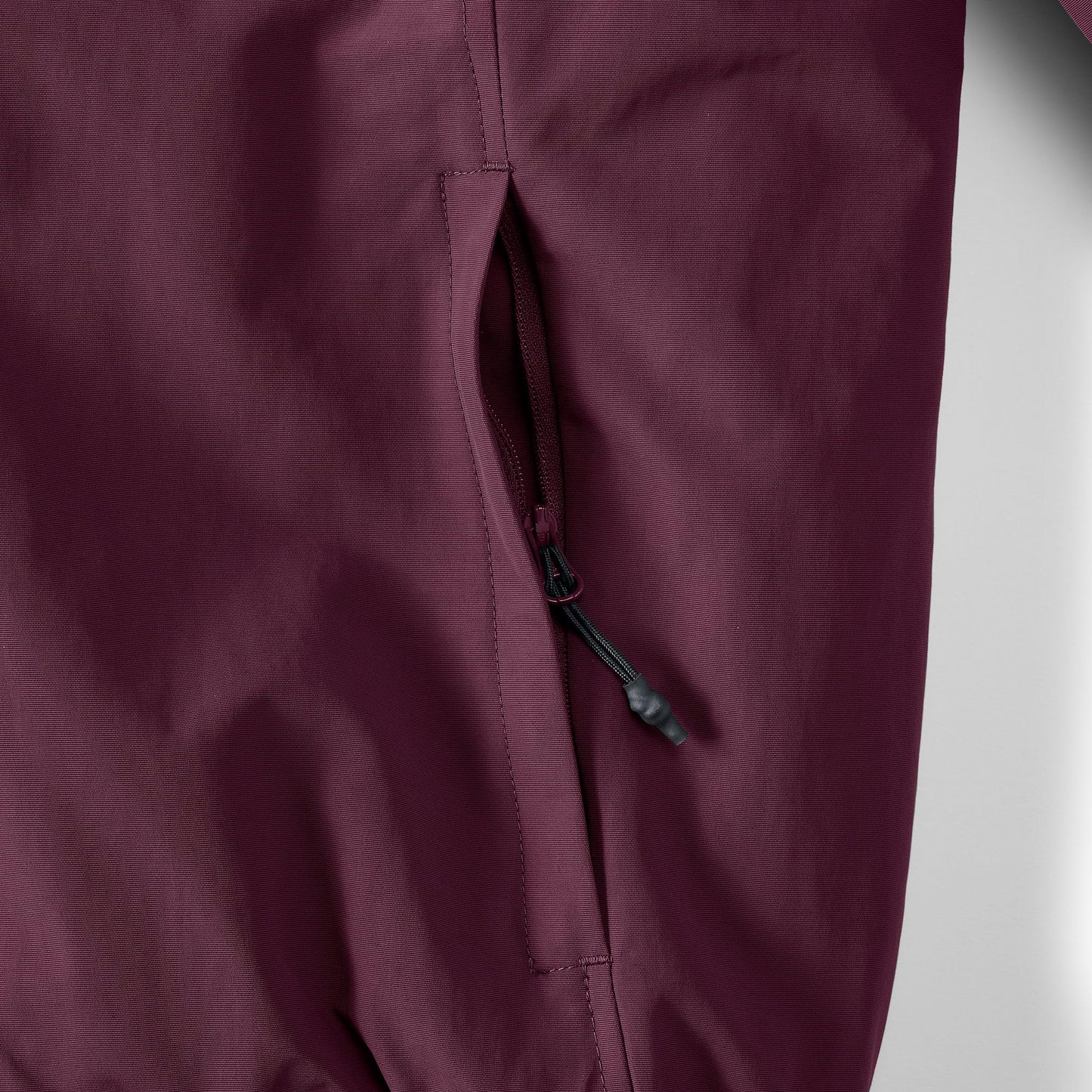 Lands' End Mens Squall Classic Bomber Jacket Lush Burgundy Tall Large