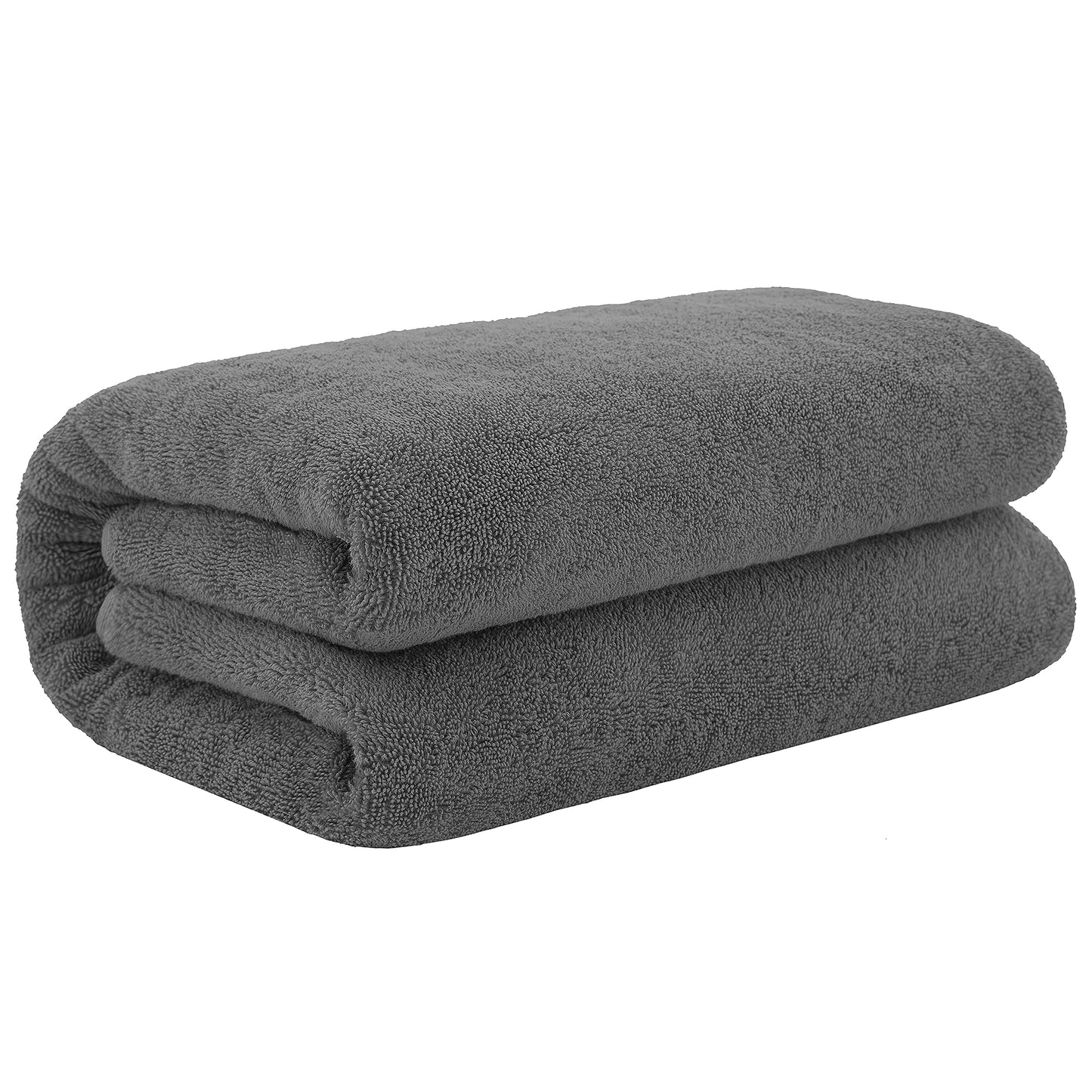 Cotton Paradise 100% Cotton 40x80 Oversized Bath Sheet, Extra Large Turkish Bath Towels for Bathroom, Dark Gray Bathsheet