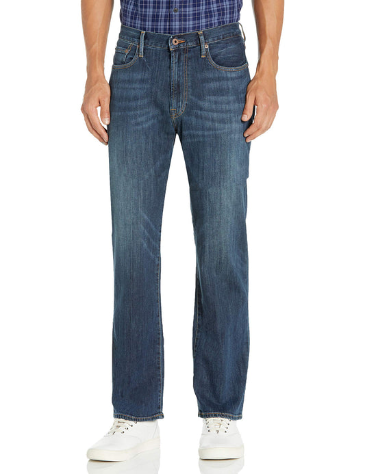 Lucky Brand Men's 181 Relaxed Straight-Leg Jean in Mahogany, 26x38