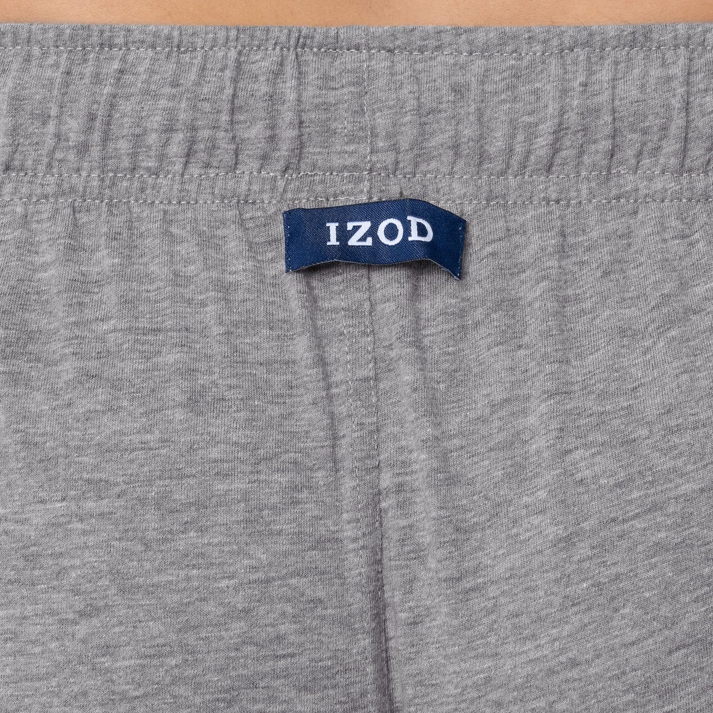 IZOD Men's Jersey Knit Sleep Pant, Grey Heather, Large Tall