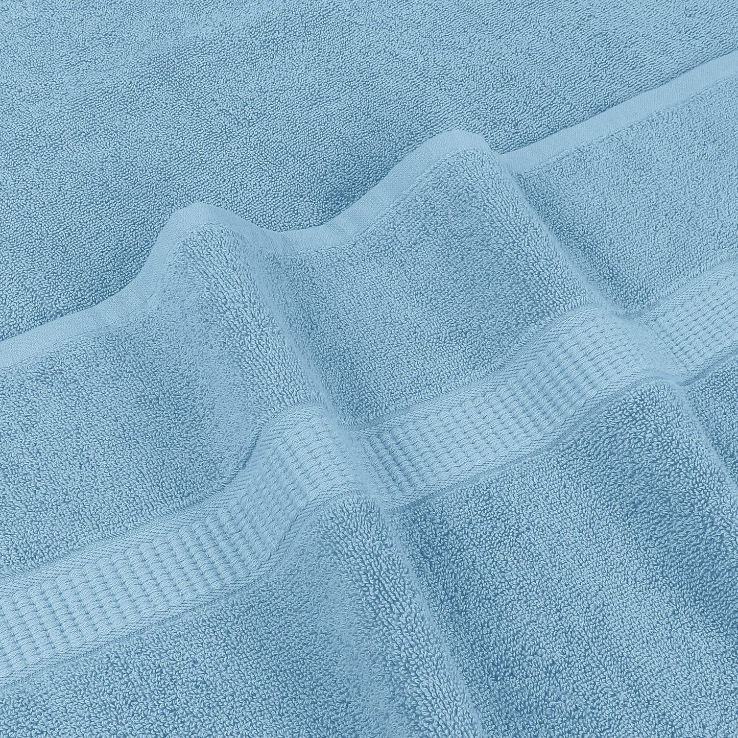 Utopia Towels Luxurious Jumbo Bath Sheet 2 Piece, 600 GSM, 35 by 70 Inches, 100% Ring Spun Cotton, Highly Absorbent and Quick Dry Extra Large Bath Towel, Super Soft Towel, Sky Blue