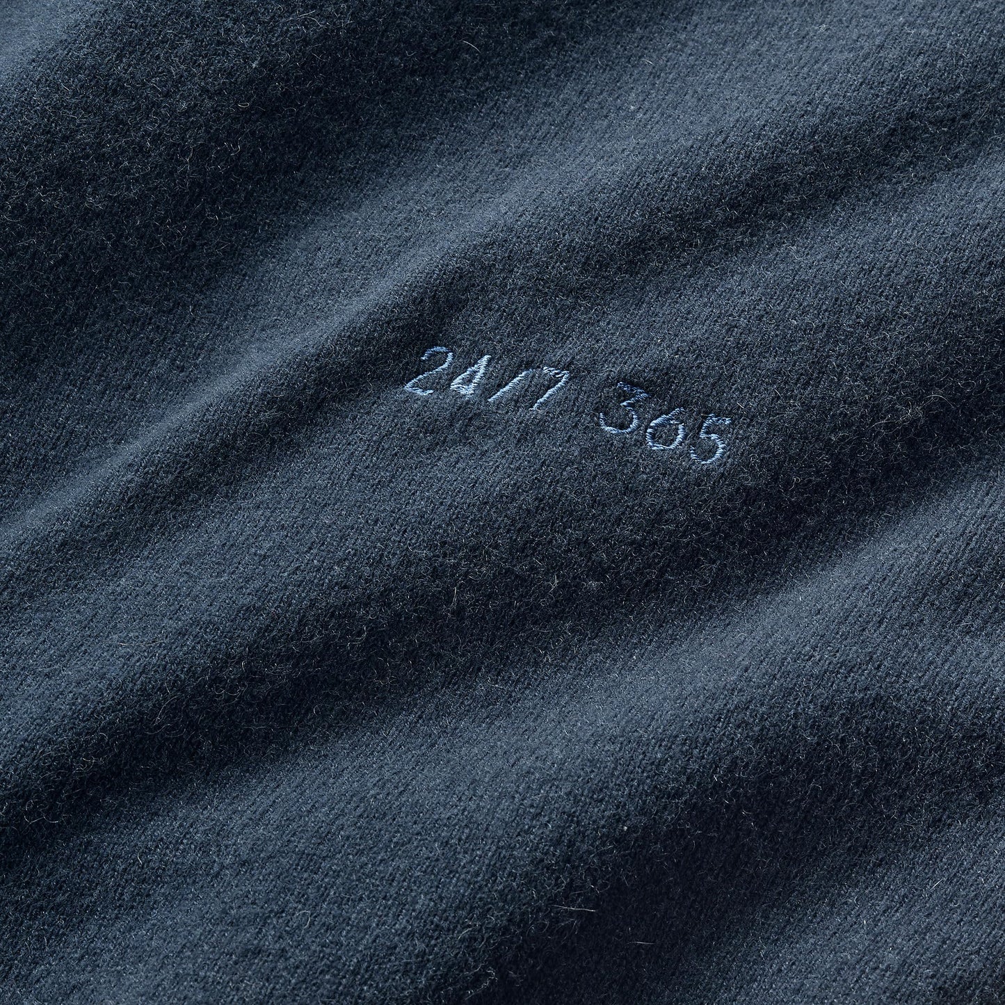 Lands' End Mens Fine Gauge Cashmere Sweater Radiant Navy Tall Medium