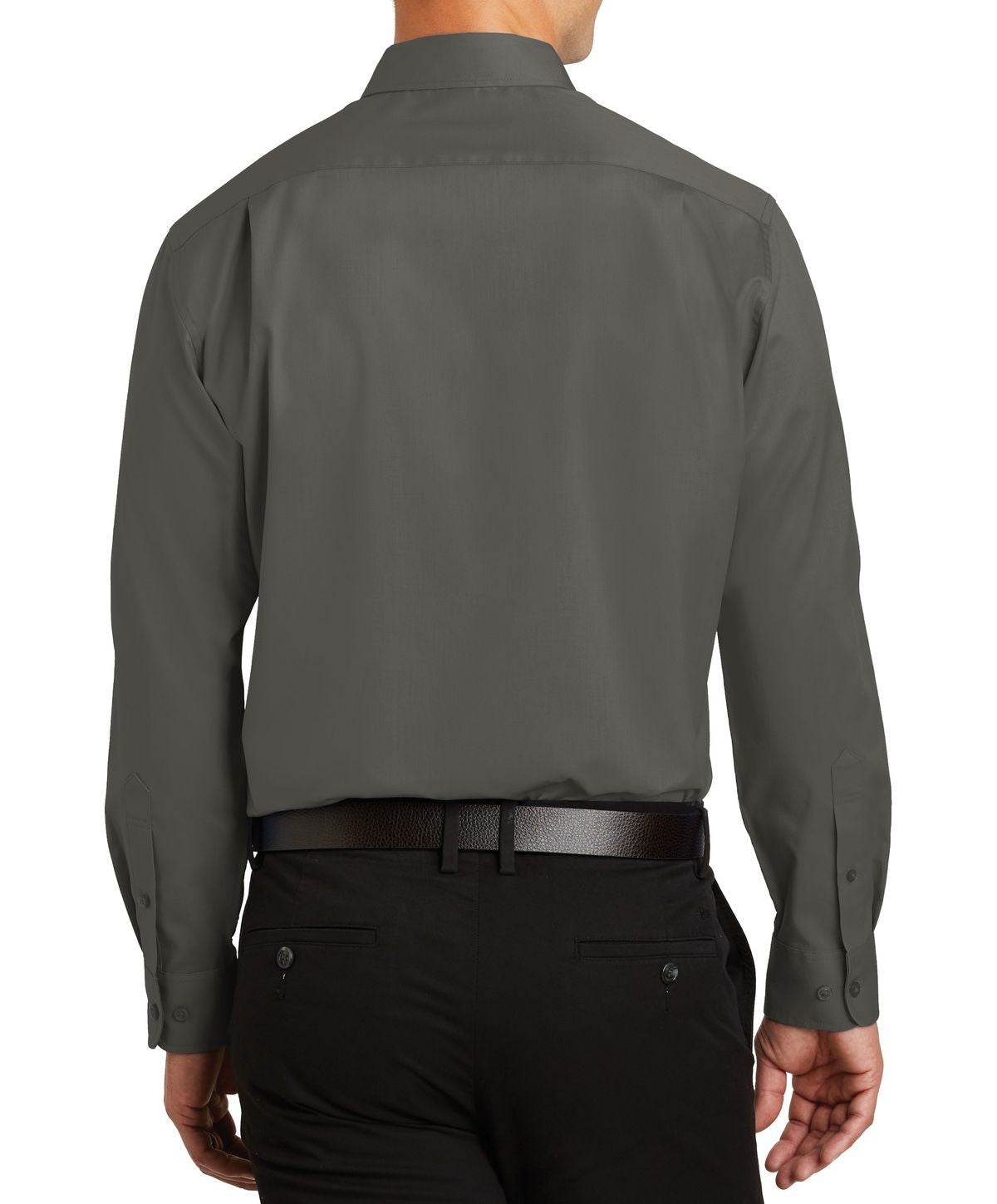 JustBlanks Men's Tall Long Sleeve Superpro Twill Dress Shirt