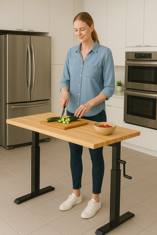 TallMate Adjustable Height Kitchen Island - Up to 47.2" high