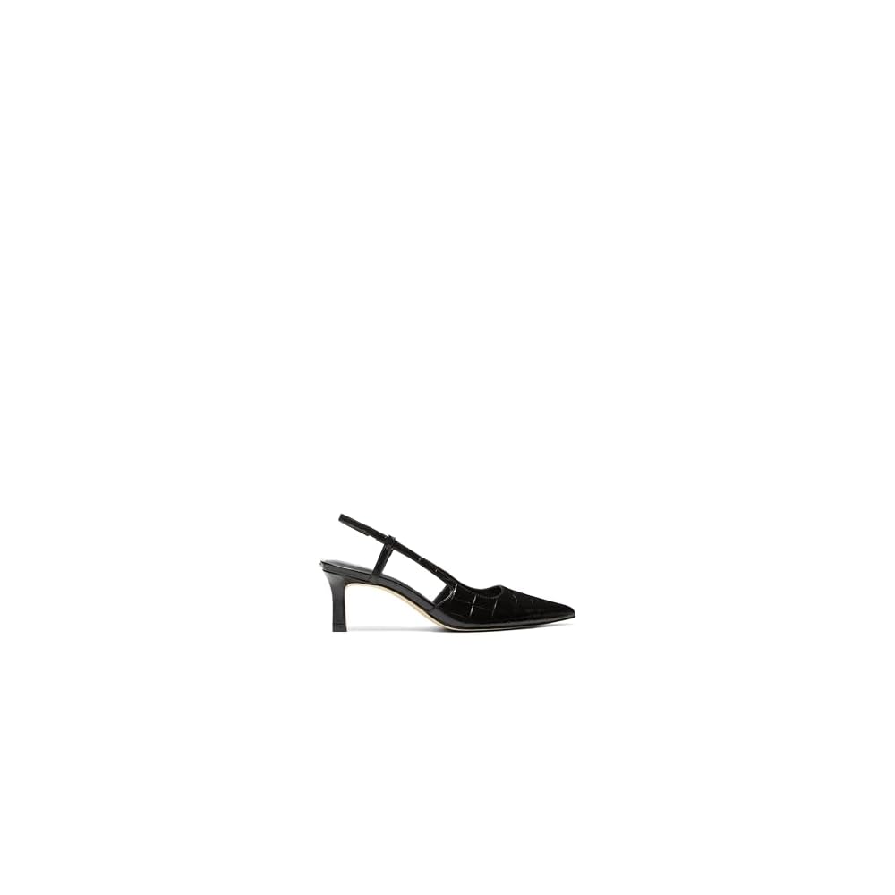 Black/Croc Embossed
