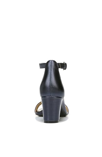 French Navy Metallic Leather