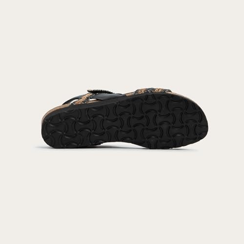 Black/Brown Raffia
