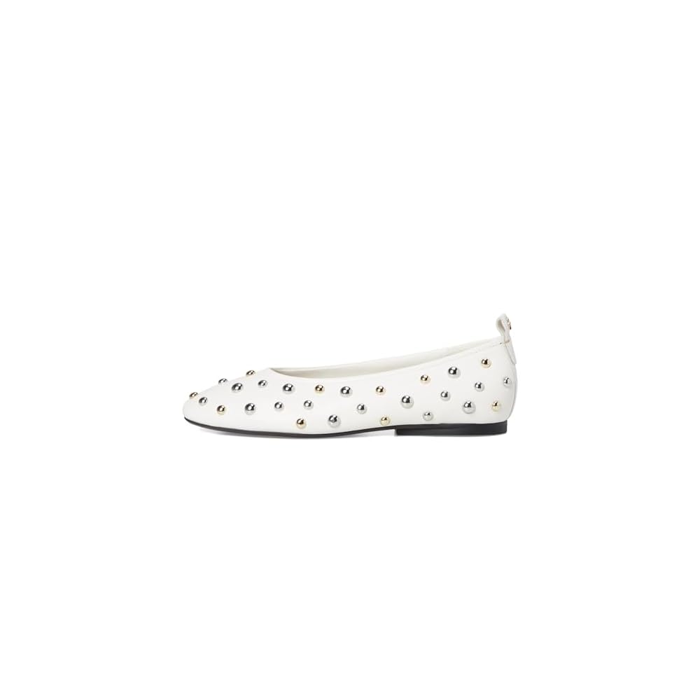 Warm White Stud Leather