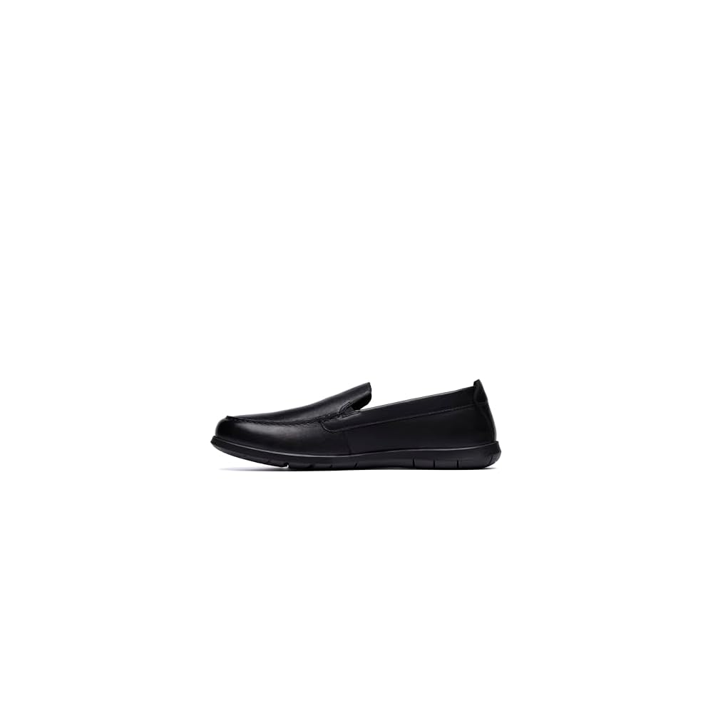 Black Smooth Leather