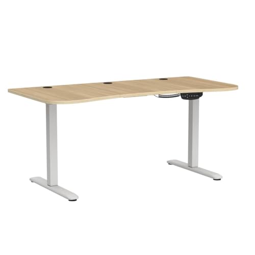 Light Wood Top / White Frame