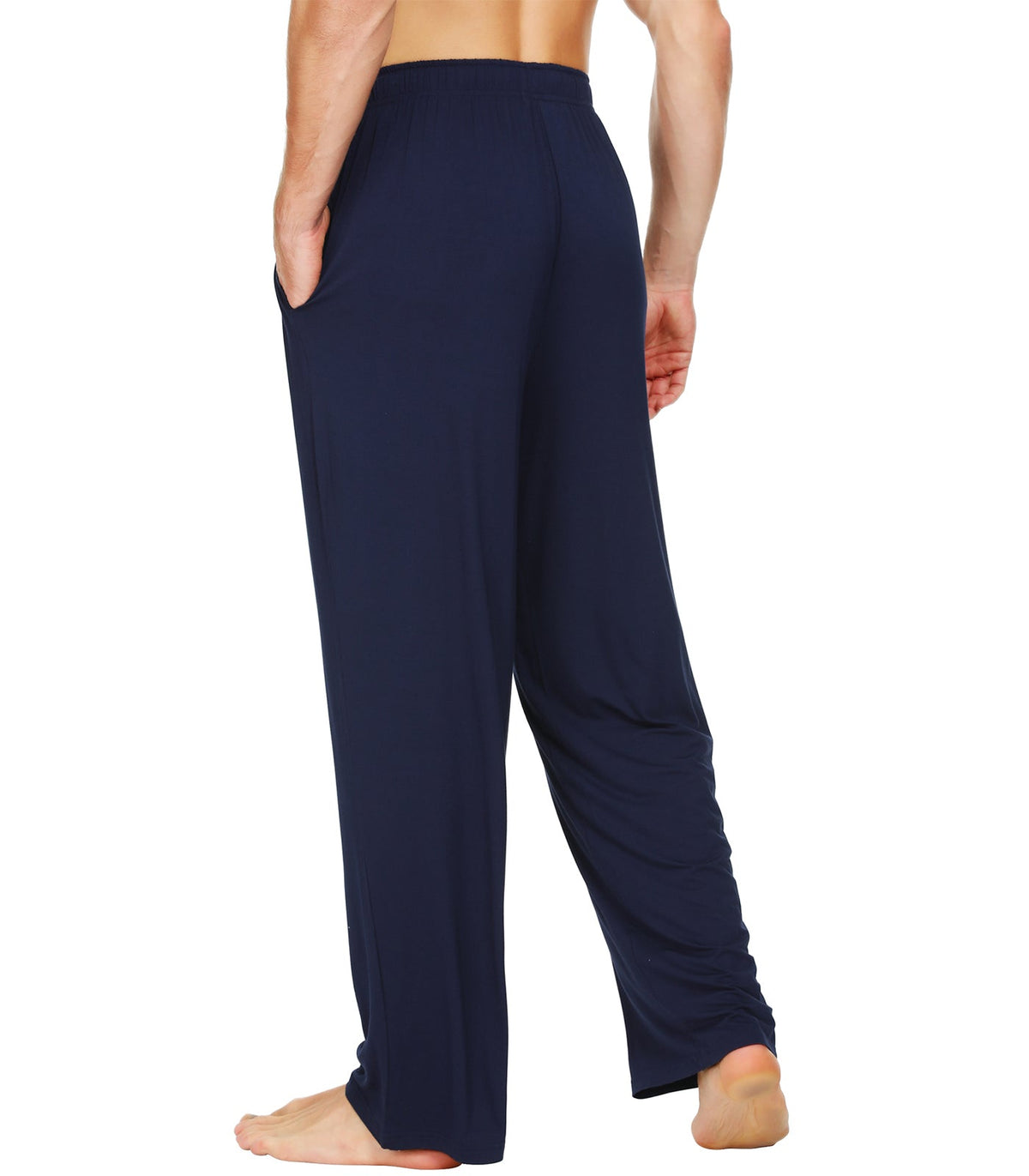 WiWi Mens Bamboo Pajama Pants Soft Sleep Bottoms