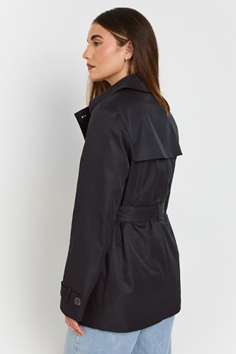 Long Tall Sally Lts Tall Lined Trench Coat Navy 6