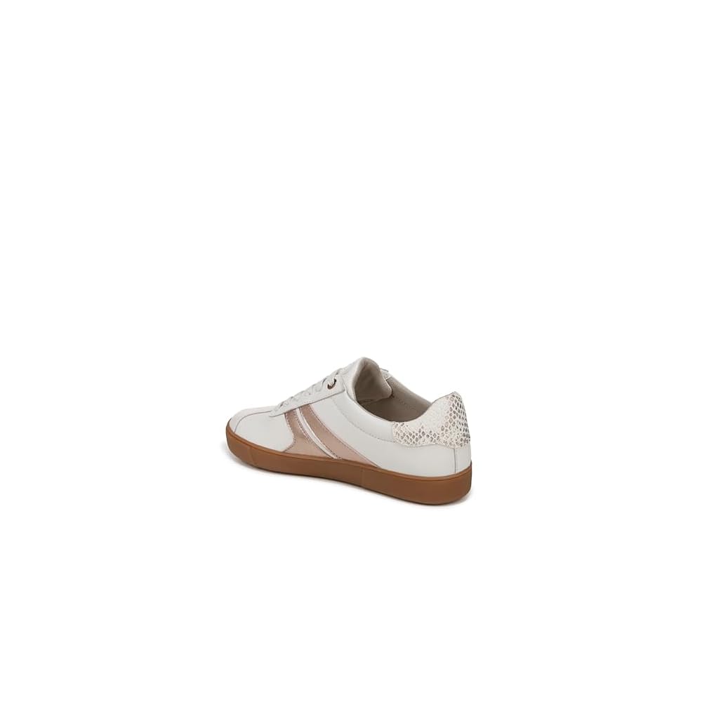 White/Rose Metallic Leather