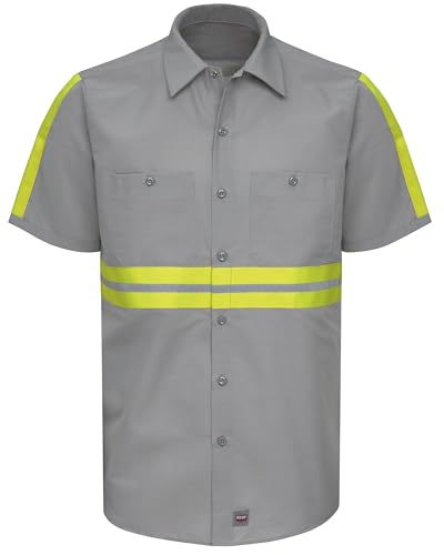 Grey With Yellow/Green Visibility Trim
