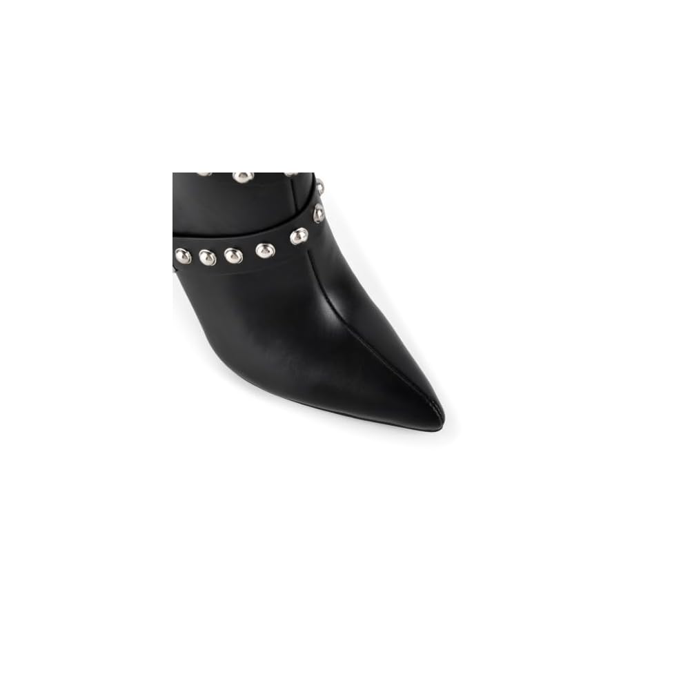 Black Buckle Studded