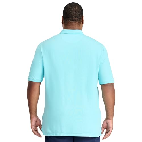 IZOD Men’s Big-and-Tall Advantage Performance Short-Sleeve Solid Polo Shirt, Blue Radiance, 5X-Large