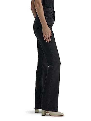 Lee Women's Ultra Lux Comfort with Flex Motion Bootcut Jean, Midnight Bloom, 8 Long