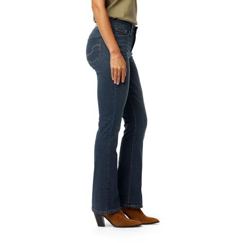 Levi Strauss Signature Gold Women's Totally Shaping Bootcut Jeans Mid-Rise Stretch Denim (Available in Plus Size), Blue Laguna, 8 Long