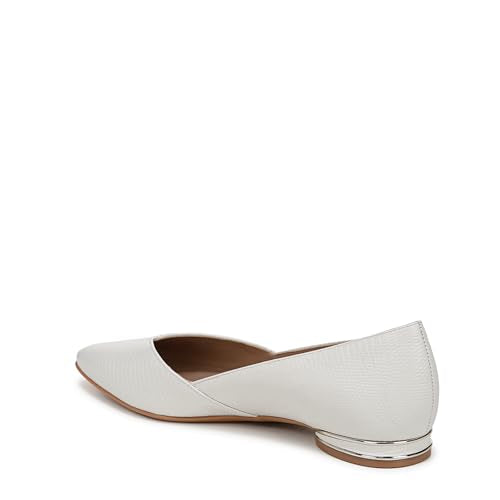 Warm White Snake Print Leather